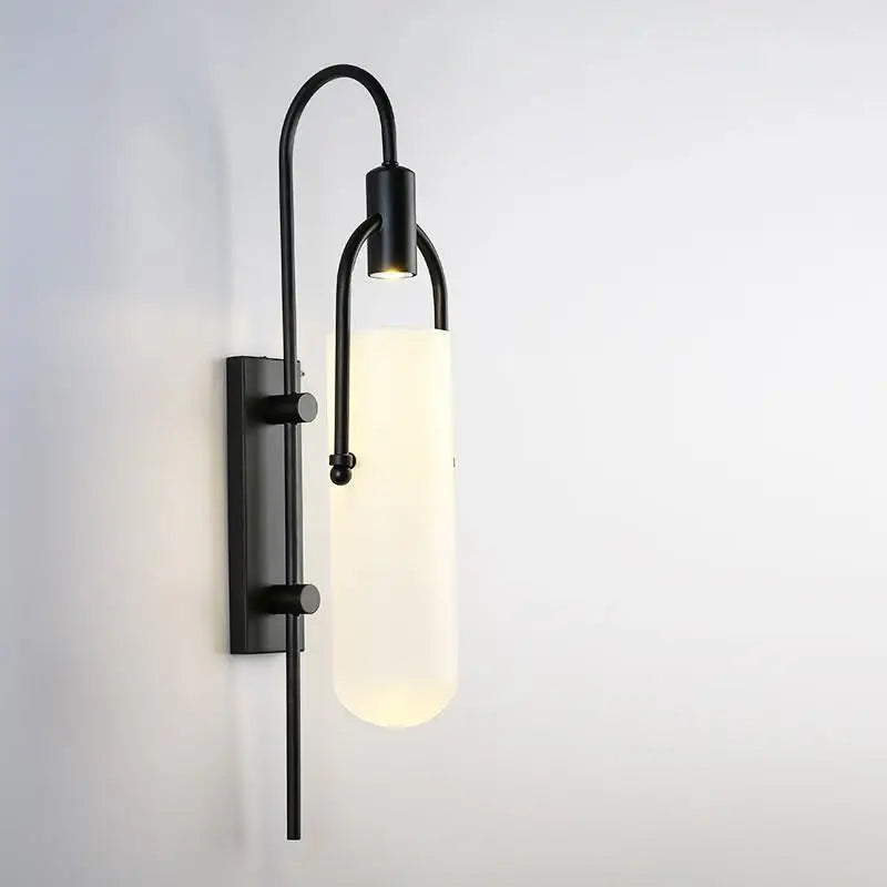 Afralia™ Glass Wall Sconce Light Fixture for Home Living Room Decor