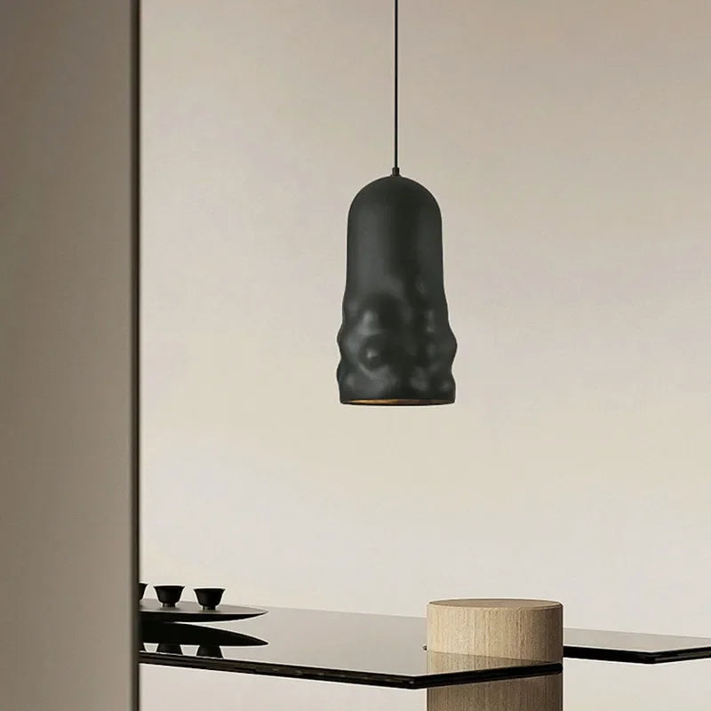 Afralia™ Creamy Wind Pendant Lamps for Dining Room, Bedroom, Cafe, Bar Table Home Decor