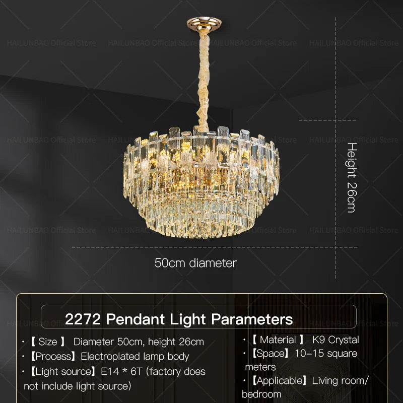 Afralia™ Crystal Light Chandelier: Luxury European Livingroom Lamp 2024 Collection