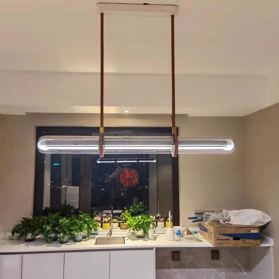 Afralia™ Modern Luxury Long Dining Pendant Light for Home Decor