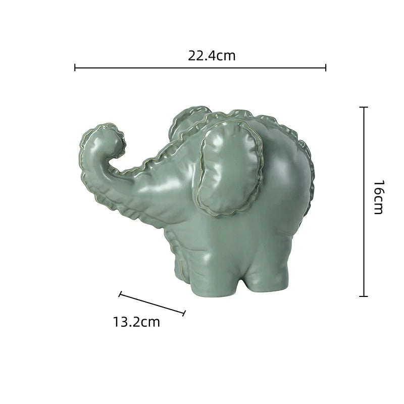 Afralia™ Elephant Abstract Bubble Sculpture Home Decor Figurine