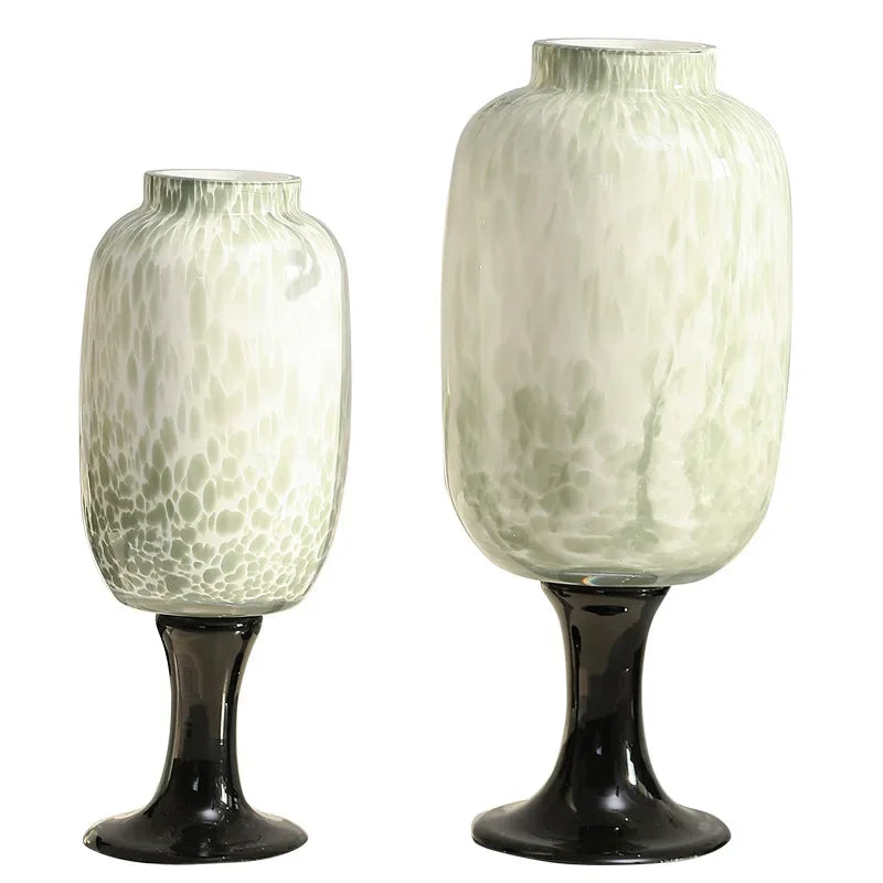 Afralia™ Dot Texture Glass Vase for Stylish Home Decor