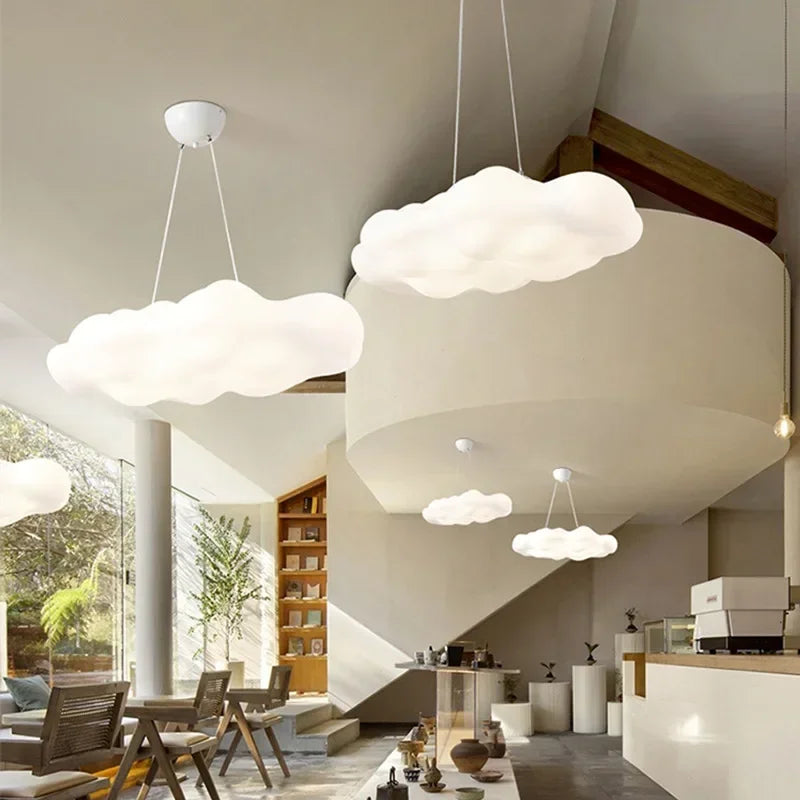 Afralia™ Acrylic Cloud LED Ceiling Chandelier for Living Room and Bedroom