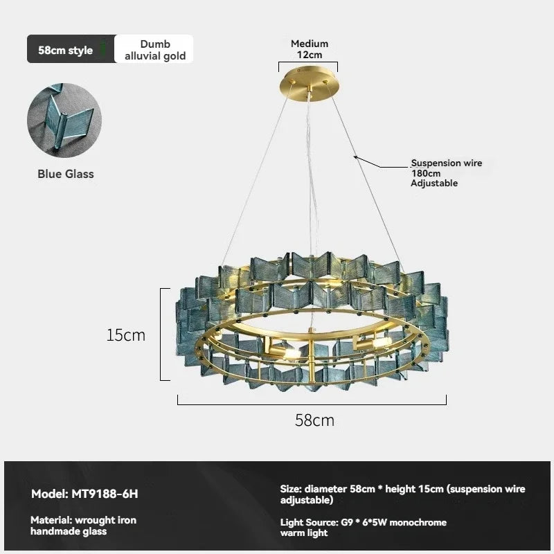 Afralia™ Glass Ceiling Chandelier: Elegant Italian Design for Home, Hotel, Study & Bedroom Decor