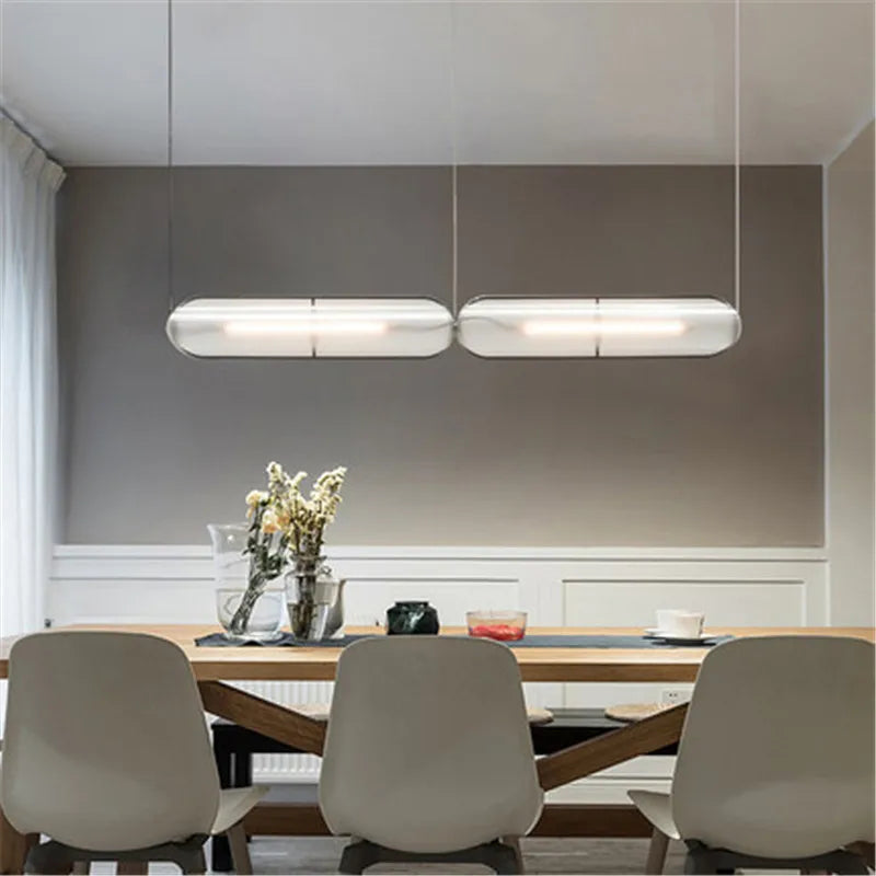 Afralia™ LED Pendant Lamp: Modern Adjustable Warm Cord Light for Home, Office, and Dining Space