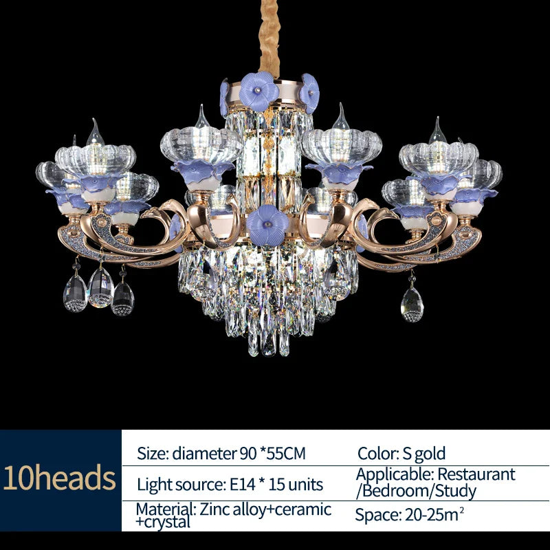 Afralia™ Crystal Candle Chandelier: Elegant Lighting for Villa, Apartment & Staircase
