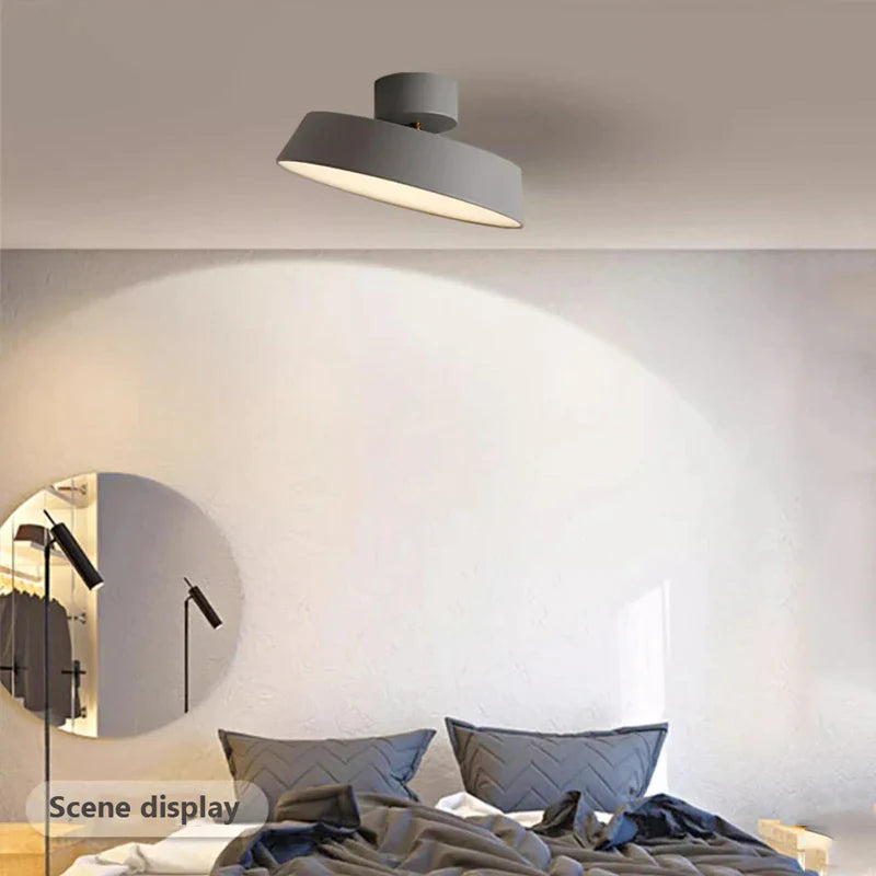 Afralia™ Macaron LED Ceiling Light - Modern Rotatable Lamps for Home & Bar