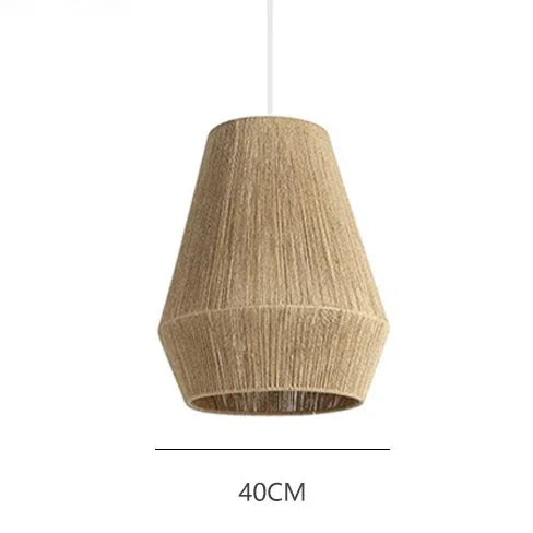 Afralia™ Hand-Woven Hemp Rope Pendant Lamp: Retro Kitchen Island Hanging Light