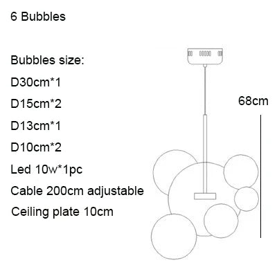 Afralia™ Nordic Mickey LED Glass Ball Pendant Light for Home Decor and Kitchen Lighting