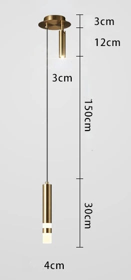 Afralia™ Rotatable Spotlight Pendant Lamp for Modern Bedroom, Living Room, and Kitchen Lighting