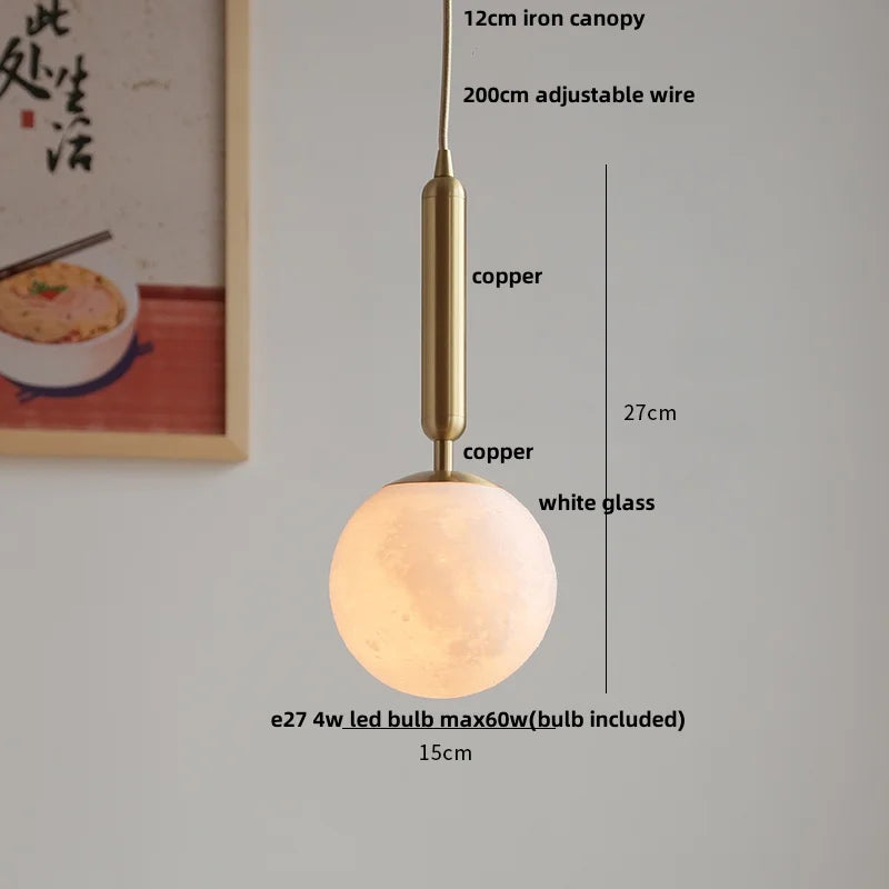 Afralia™ White Glass LED Pendant Lamp: Modern Nordic Style for Kitchen, Dining Room, Bedroom