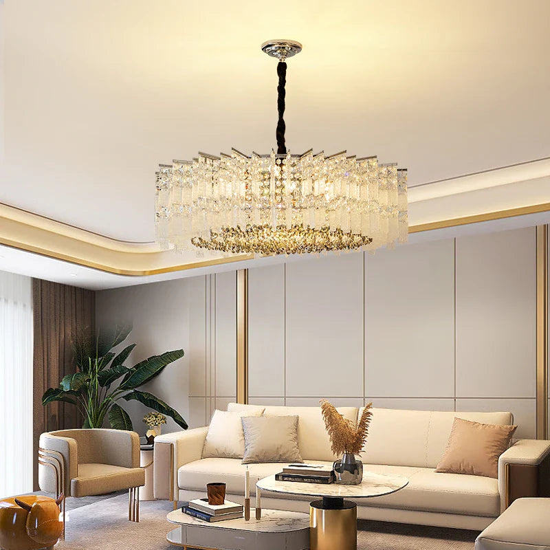 Afralia™ Crystal Light: Modern Elegant Lighting for Living Room, Dining Room, Bedroom