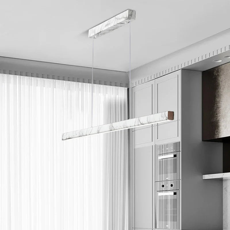 Afralia™ Square Marble Chandelier: Nordic Modern Living Room Pendant Light & Dining Lamp