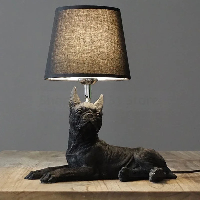 Afralia™ Nordic Puppy LED Table Lamp, Modern Decorative Bedroom Light Fixture