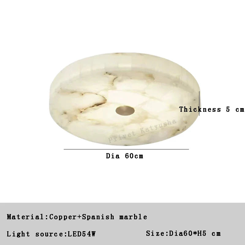 Afralia™ Marble Ceiling Chandelier Modern White Designer Lustre Living Room