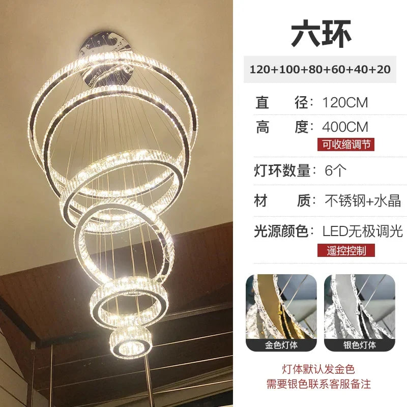 Afralia™ Crystal LED Chandelier for Modern European Style Living Room Lighting