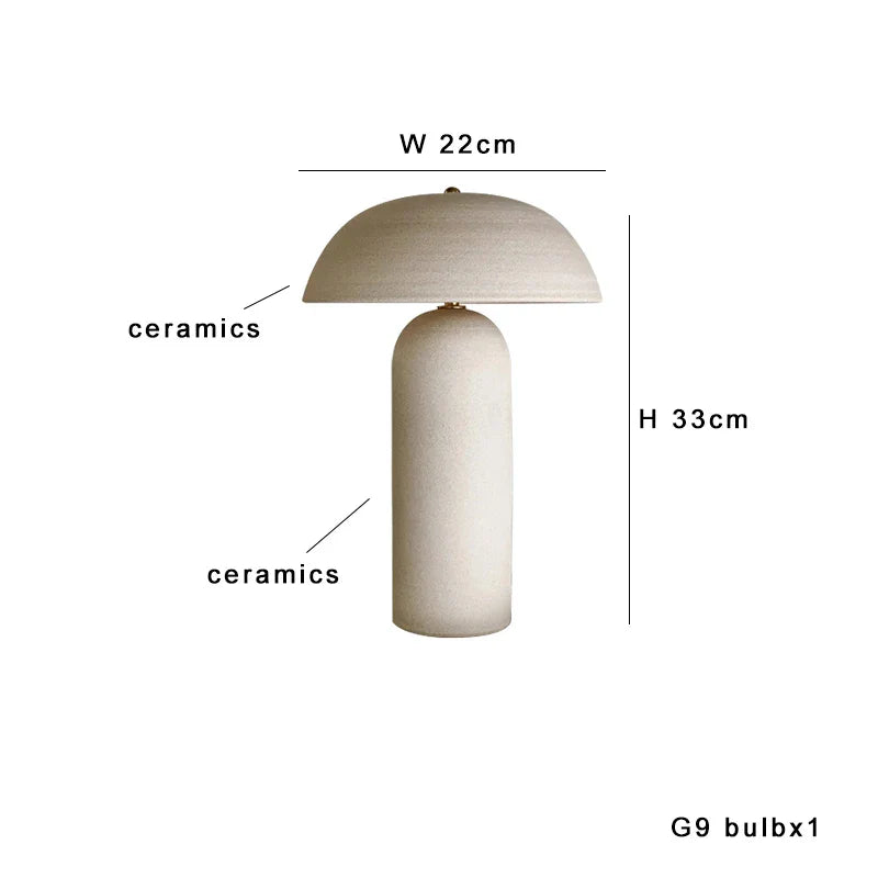 Afralia™ Vintage Yellow Stone Table Lamp - Touch Control Dimmable Light