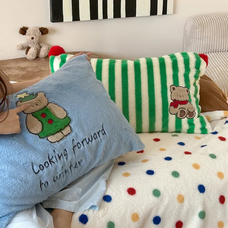 Afralia™ Luxe Embroidered Velvet Duvet Set for Cozy Winter Bedding