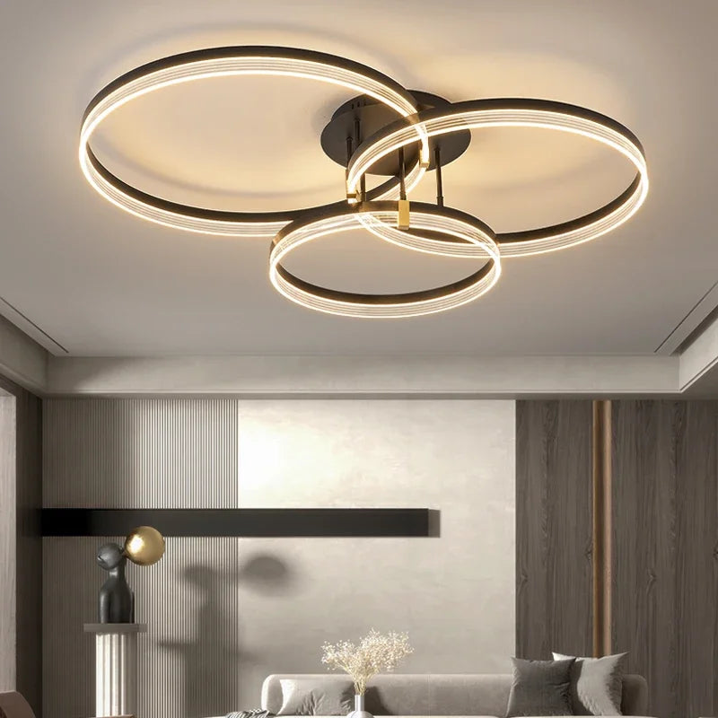 Afralia™ Nordic Style LED Chandelier Hanging Light Fixture for Home Decor