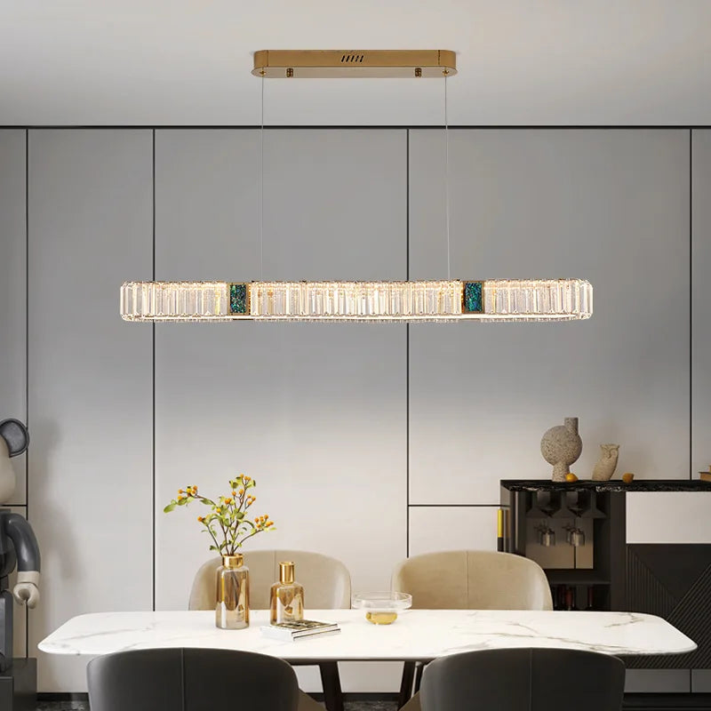 Afralia™ Crystal Pendant Chandelier for Home Decor, Luxury Lighting for Living Room, Bedroom, Kitchen