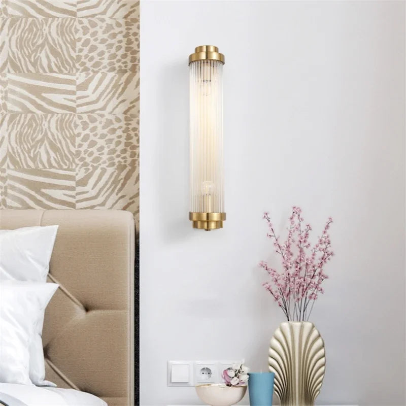 Afralia™ Crystal LED Wall Sconce: Luxury Nordic Glass Luminaire for Staircase & Bedroom