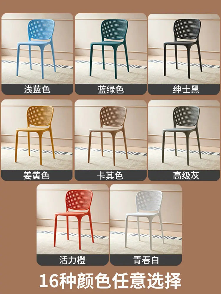 Afralia™ Stackable Dining Chairs with Backrest and Armrests