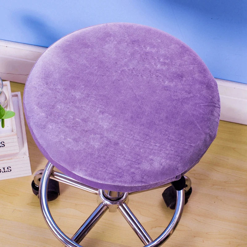 Afralia™ Fleece Stool Cover: Elastic, Removable, Stretch Seat Protector