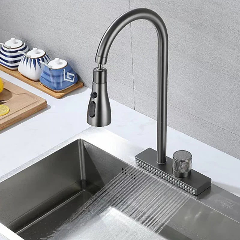 Afralia™ Waterfall Kitchen Faucet with Multiple Outlets and Rotation