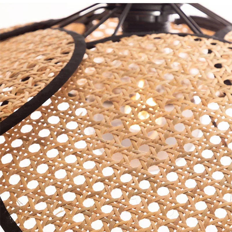 Afralia™ Rattan Wicker Chandelier Pendant Light | Bamboo Lamp | Home Decor