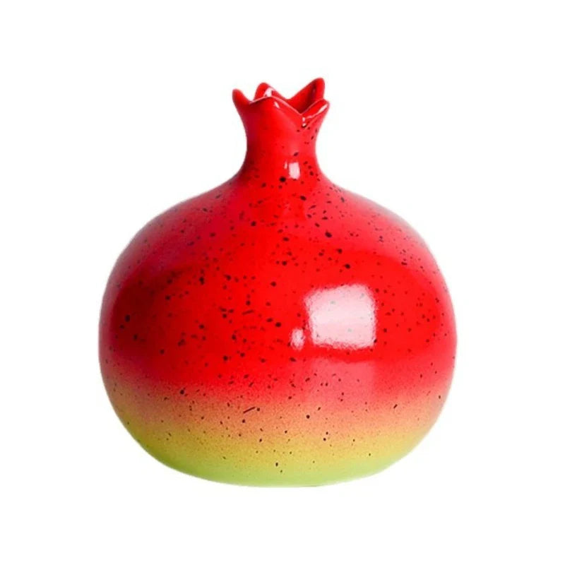 Afralia™ Pomegranate Ceramic Vase: Unique Flower Arrangement Accessory