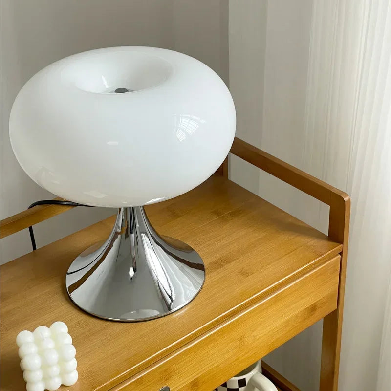 Afralia™ Glass Desk Lamp Home Office Modern Table Light