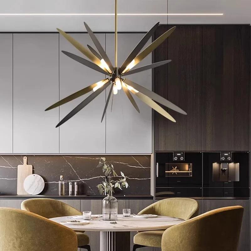 Afralia™ Modern Dining Room Pendant Lights Indoor Lighting LED Chandelier