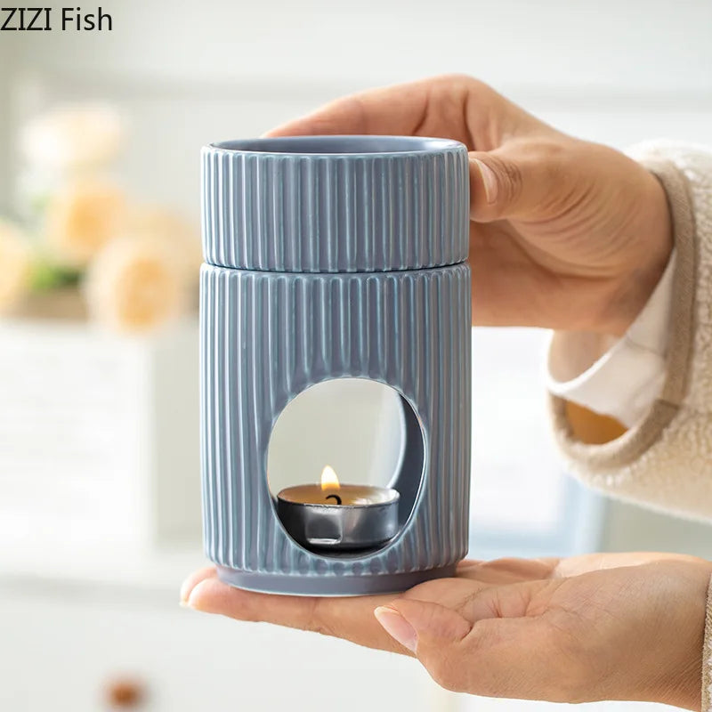 Afralia™ Ceramic Incense Burner Firewood Aromatherapy Tray | Room Aroma Diffuser