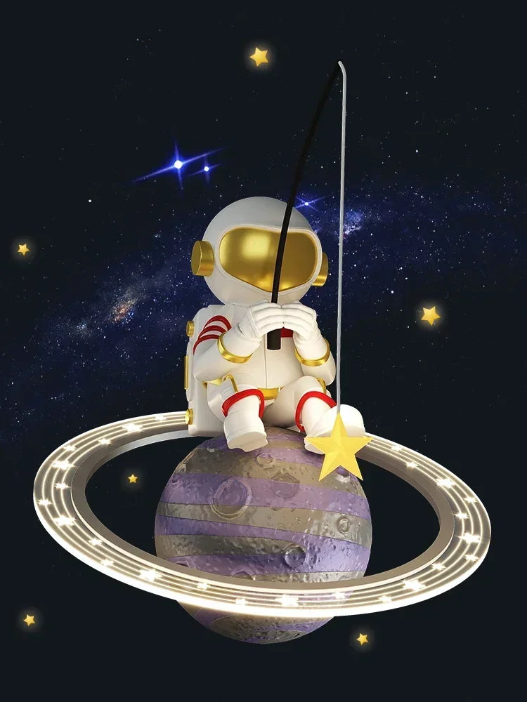 Afralia™ LED Chandelier for Boy's Room with Remote Control and Modern Design