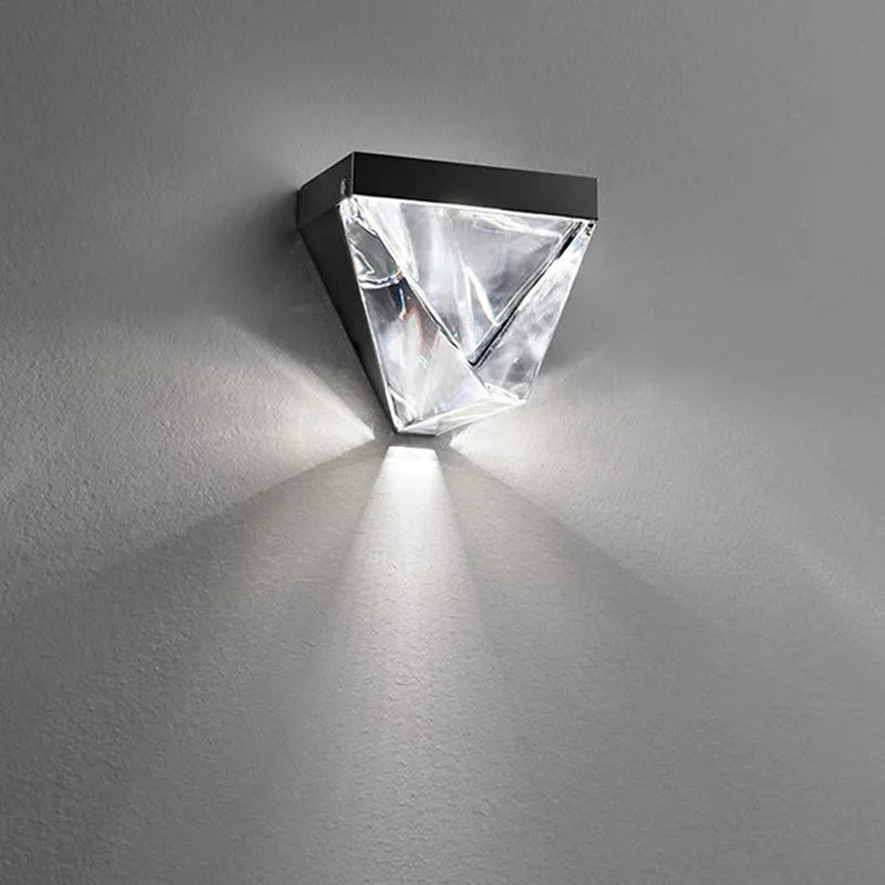 Afralia™ Crystal LED Wall Sconce: Elegant Chrome/Gold Bedside Lamp for Home/Hotel Interiors