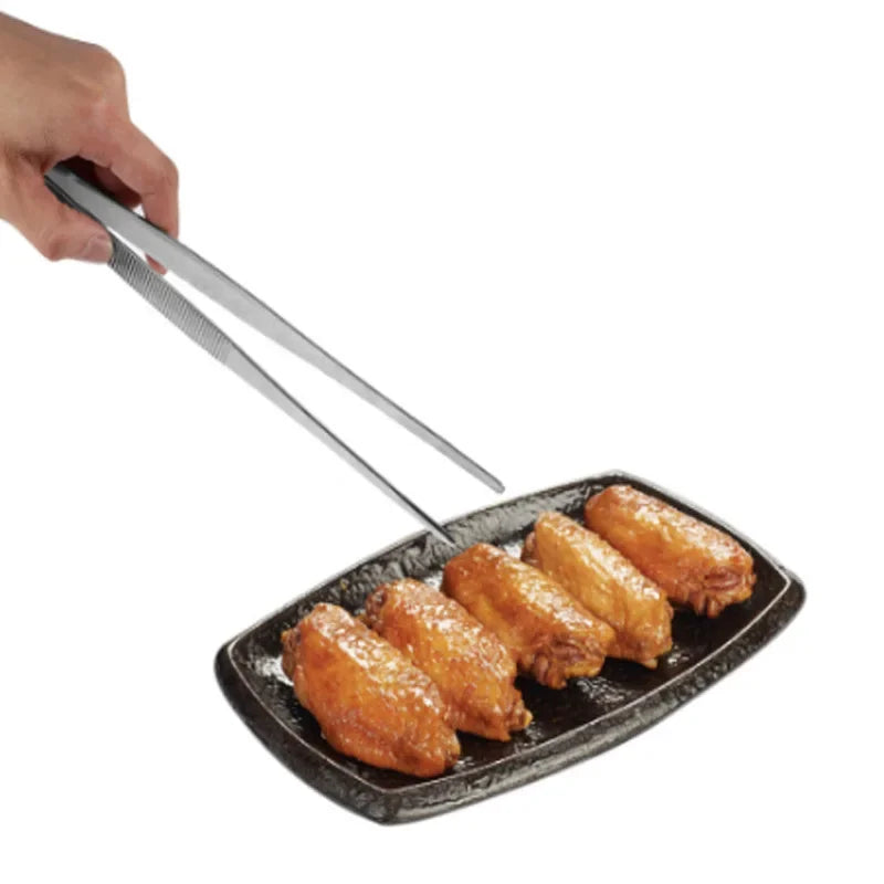 Afralia™ BBQ Tongs: Stainless Steel Churrasco Cooking Clip for Buffet & Restaurant