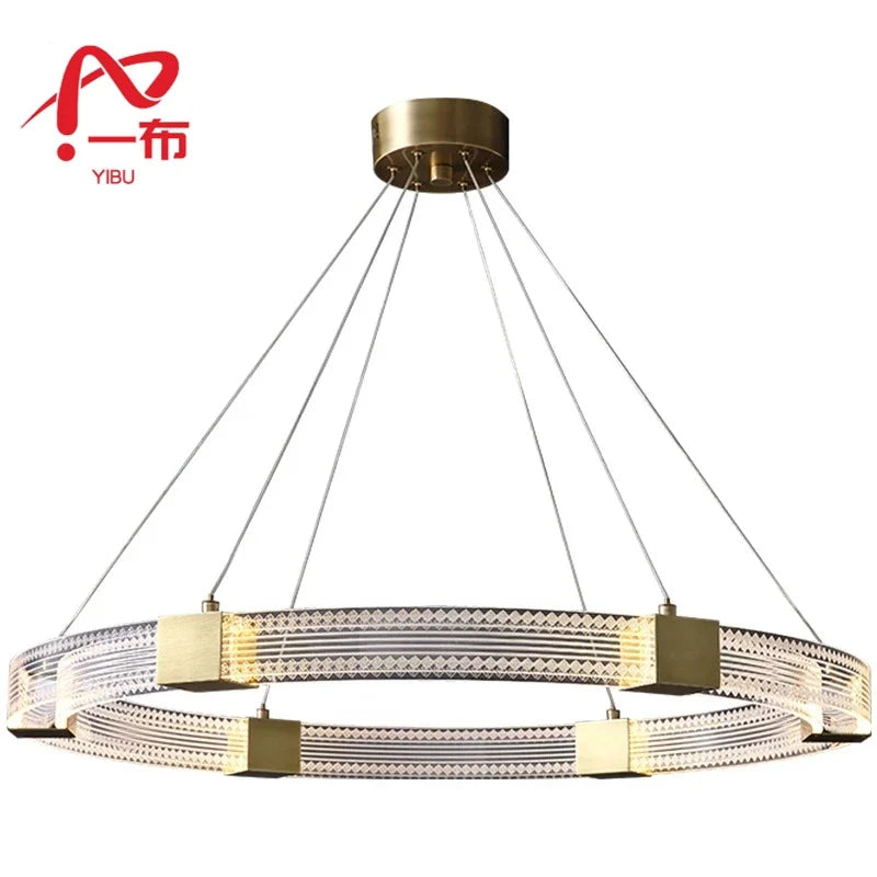 Afralia™ Nordic Oval Ceiling Chandelier Aluminum Acrylic Interior Pendant Light