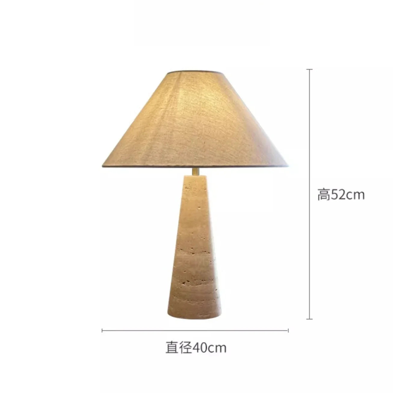 Afralia™ Wabi-Sabi Yellow Travertine Table Lamp LED E27 Vintage Desk Light