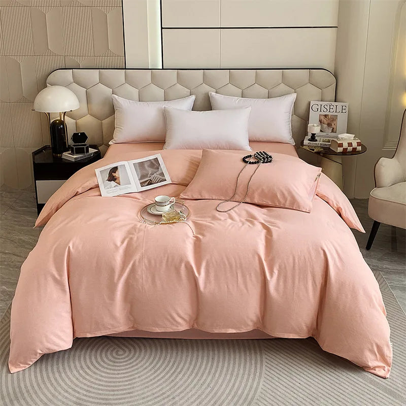 Afralia™ Striped Plaid Single Duvet Cover: Soft 100% Cotton Brushed Bedding for All Seasons