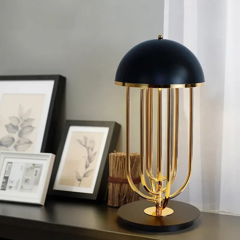 Afralia™ Luxury LED Mushroom Desk Lamp for Office & Living Room