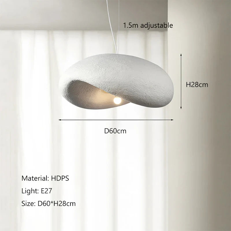 Afralia™ Cream Style LED Chandelier - Nordic Minimalist Wabi Sabi Pendant Light