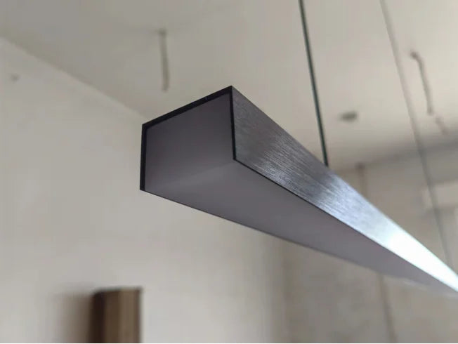 Afralia™ Linear Pendant Light: Modern LED Chandelier for Dining Table, Bar, Office