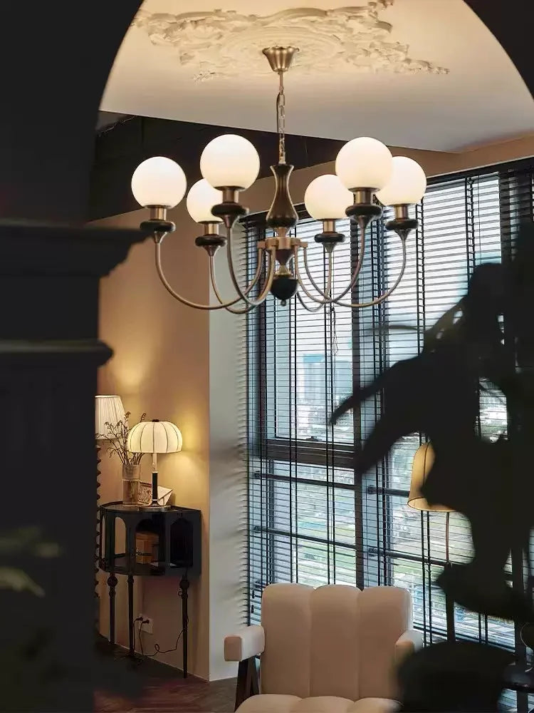 Afralia™ Magic Beans Pendant Light Luxury Chandelier for Vintage Living Room Decor