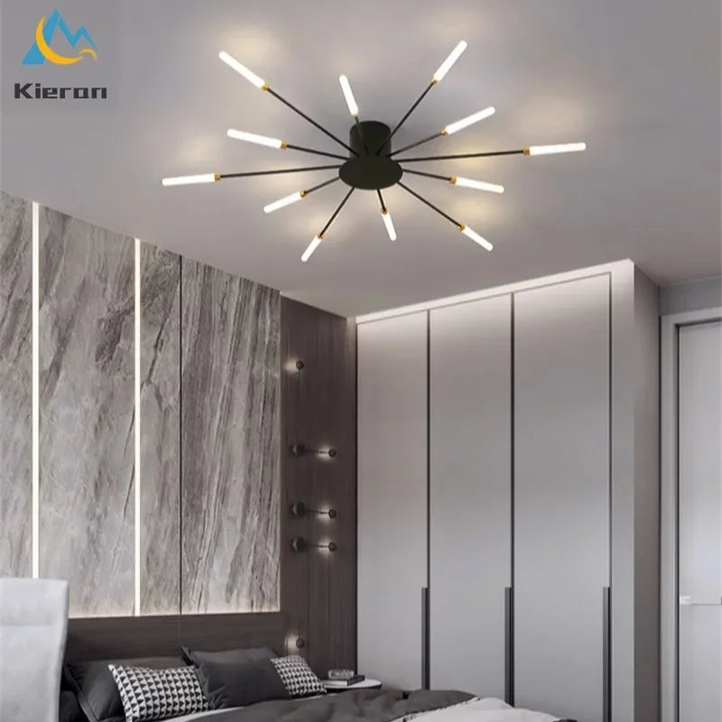 Afralia™ Spiral Fireworks LED Ceiling Light - Luxurious Minimal Designer Dandelion Lamp