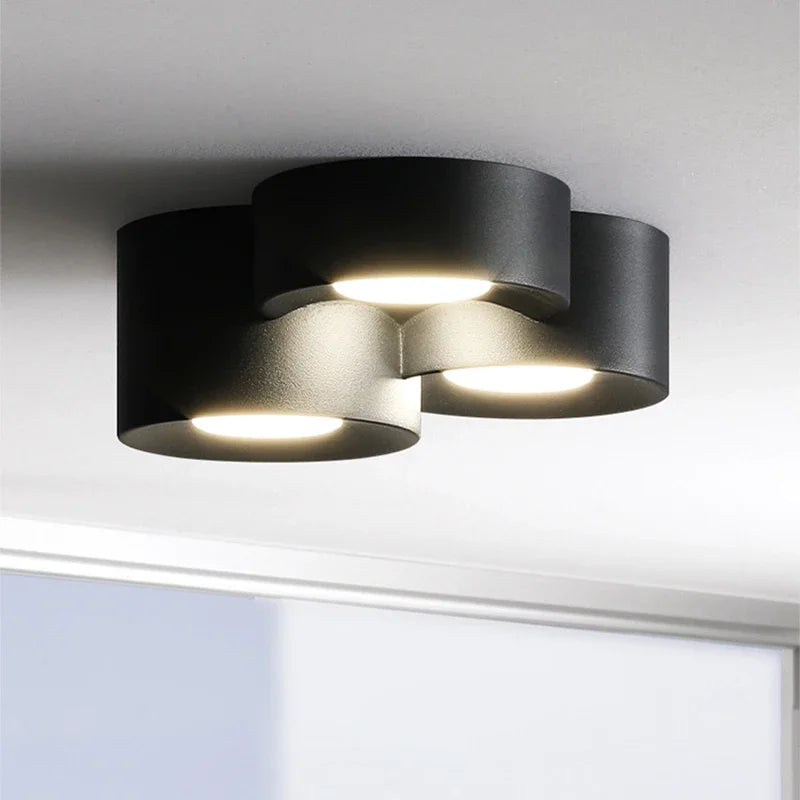 Afralia™ Modern LED Cylinder Ceiling Spotlight - Sleek Lighting Solution for Bedroom, Hallway, and Aisle