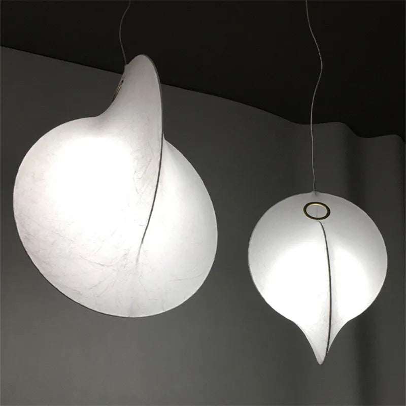 Afralia™ Silk Shell Pendant Lamp: Japanese Style, Simple Design for Living Room, Bedroom, Kitchen