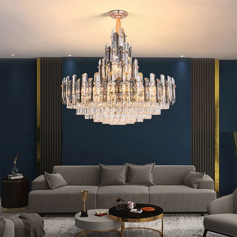 Afralia™ Oval Crystal Chandelier Lighting for Dinning Room