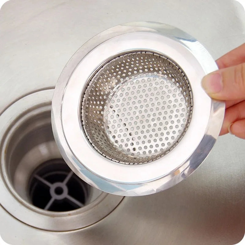 Afralia™ Stainless Steel Sink Drain Filter Screen for Kitchen and Bathroom Drainage