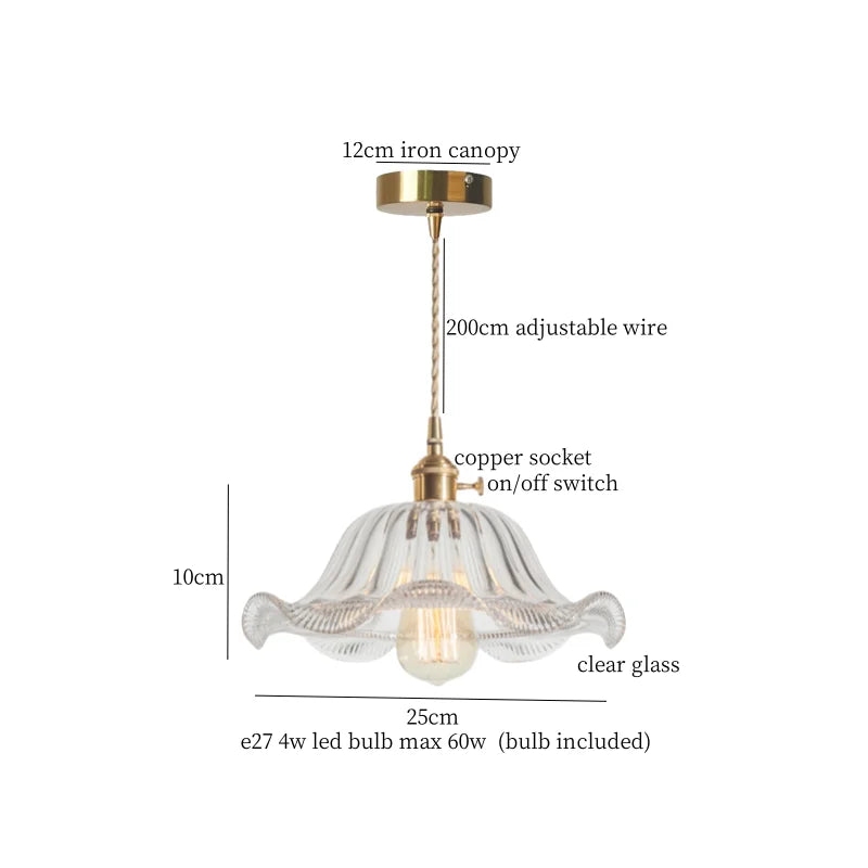 Afralia™ Nordic Brown Glass LED Pendant Light for Stylish Decor