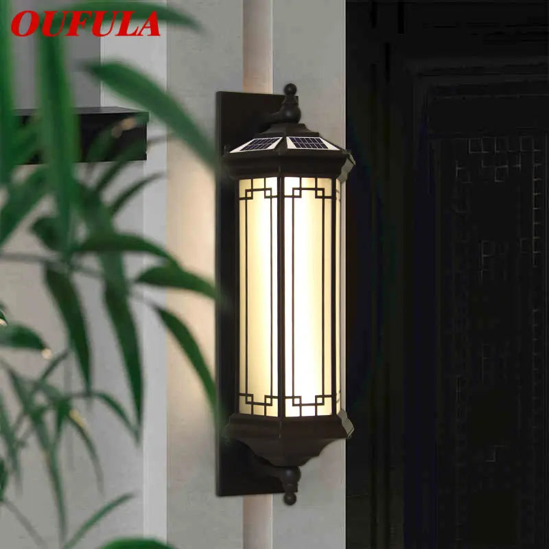 Afralia™ Solar Wall Lamp Outdoor Sconce Lights LED Waterproof IP65 Home Courtyard